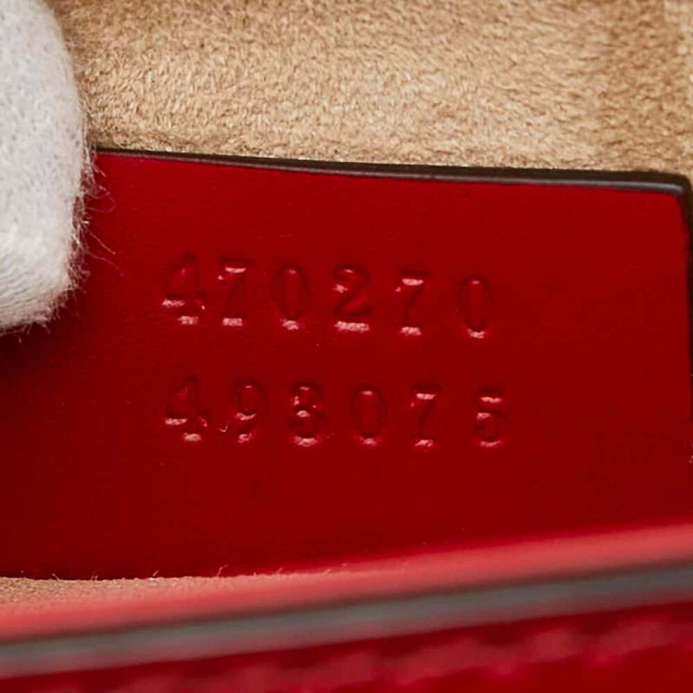 GUCCI Red Leather Sylvie Shoulder Bag - Picture 12 of 12